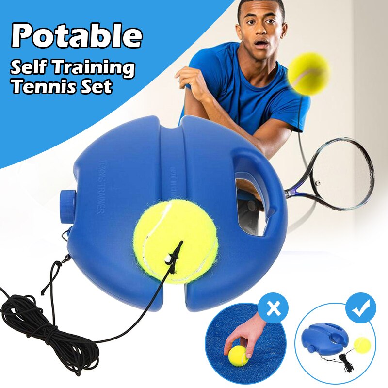 Intensieve Tennis Trainer Tennis Praktijk Enkel Zelf-Studie Training Rebound Tool SCI88