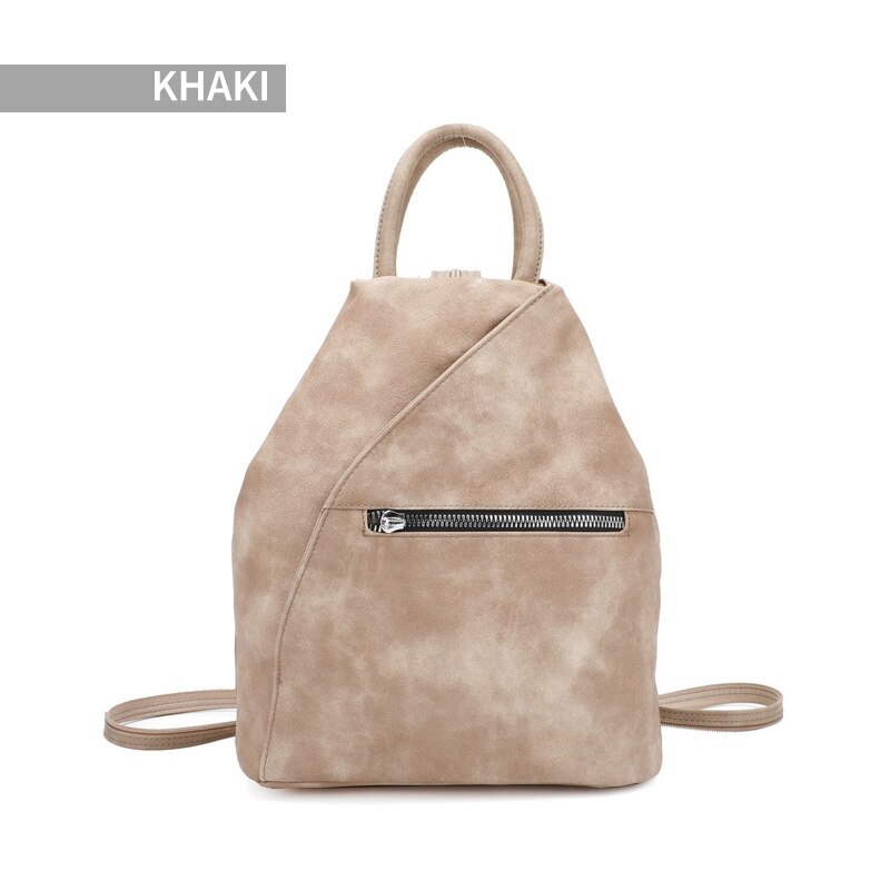 Giovanna Milano Mochila grande antirobo Bolso escolar unisex convertible en un bolso bandolera y bolsos de pecho espaciosos con bolsillos y cremallera para oficina verano viajar de famosa colores T11062: Khaki