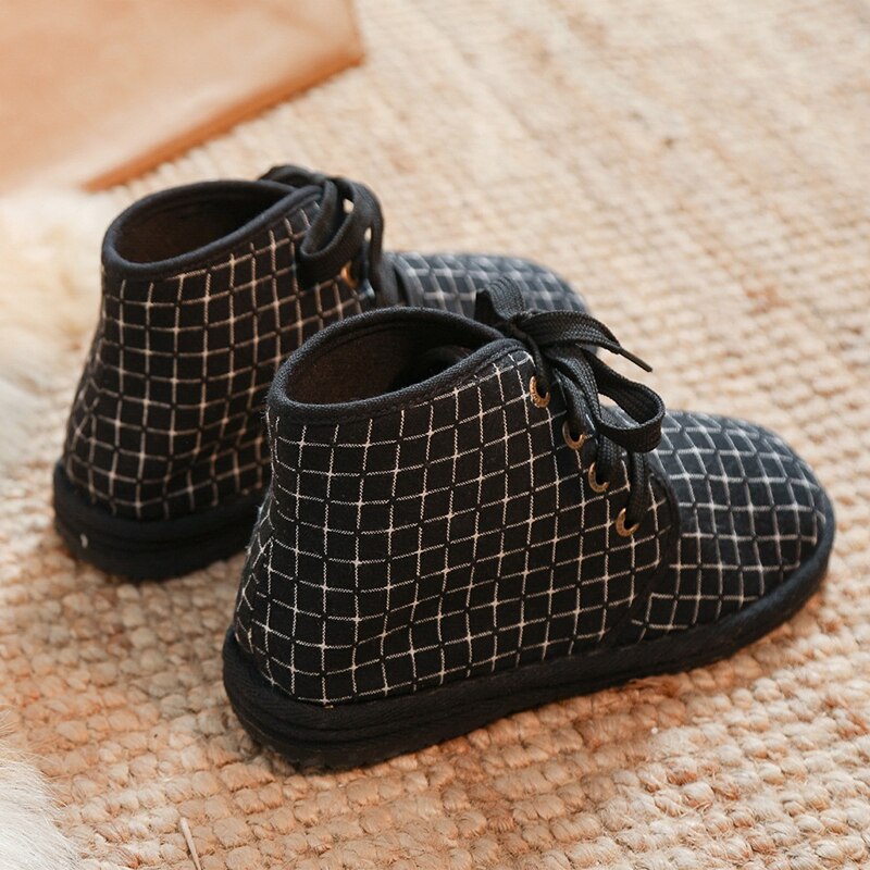 Frauen Leinen Stiefel Handgemachte hoch oben Stiefel Schwarz Runde Kappe Espadrilles retro Leinwand Plattform Stiefel Schuhe