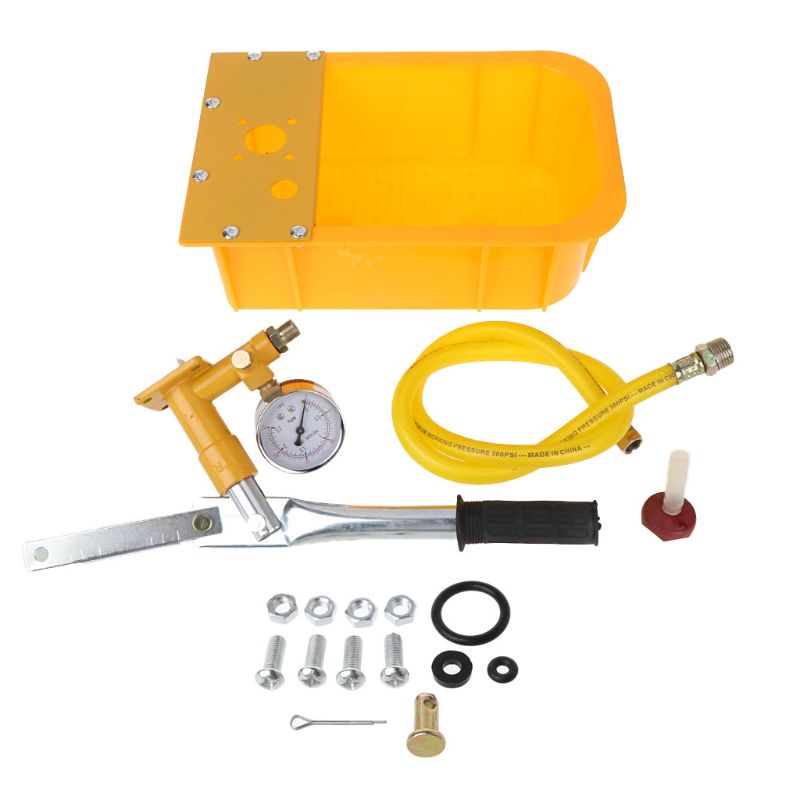 Water Pressure Tester Pump 2.5MPa Pipeline Tester 25KG Manual Hydraulic Tester Pump