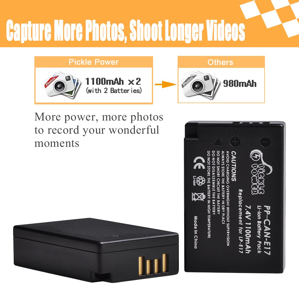 4 Uds LPE17 LP E17 LP-E17 batería LED cargador Dual USB para Canon EOS 200D M3 M5 M6 750D 760D T6i T6s 800D 8000D beso X8i Cámara