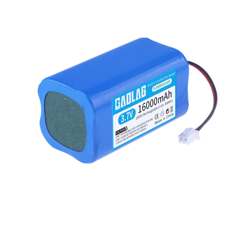 Lithium Batterij 3.7V 18650 Met XH2.54-2P Stekker 6000/9000/12000Mah Oplaadbare Batterij Voor Vissen Led Licht Bluetooth Speaker: Goud