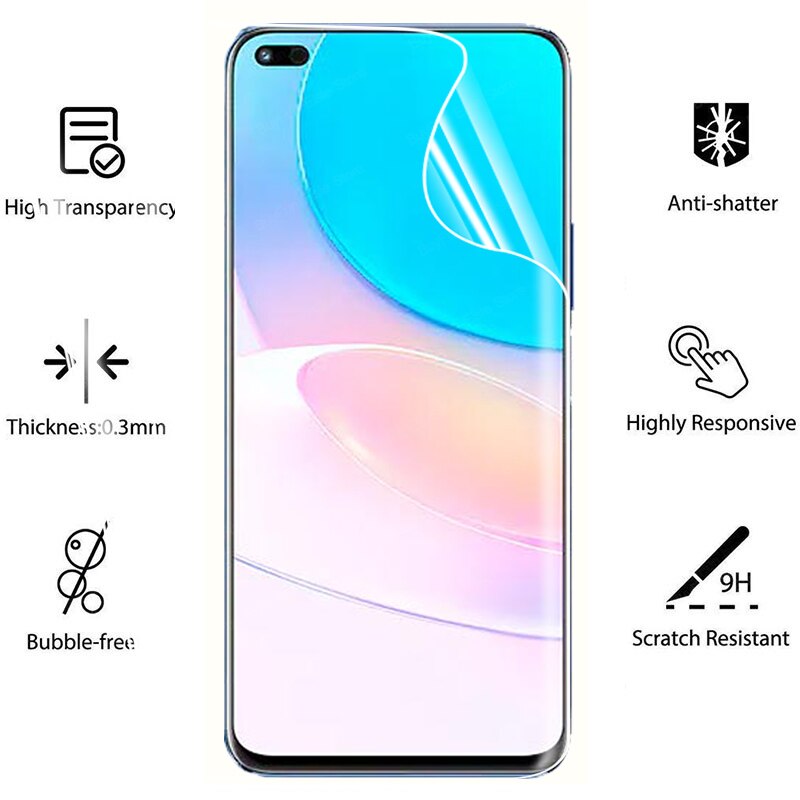 4 in 1 Hydrogel Film For Huawei nova 8i Screen Protector films for huawei nova 8i NEN-L22 6.67&quot; Protective film not glass