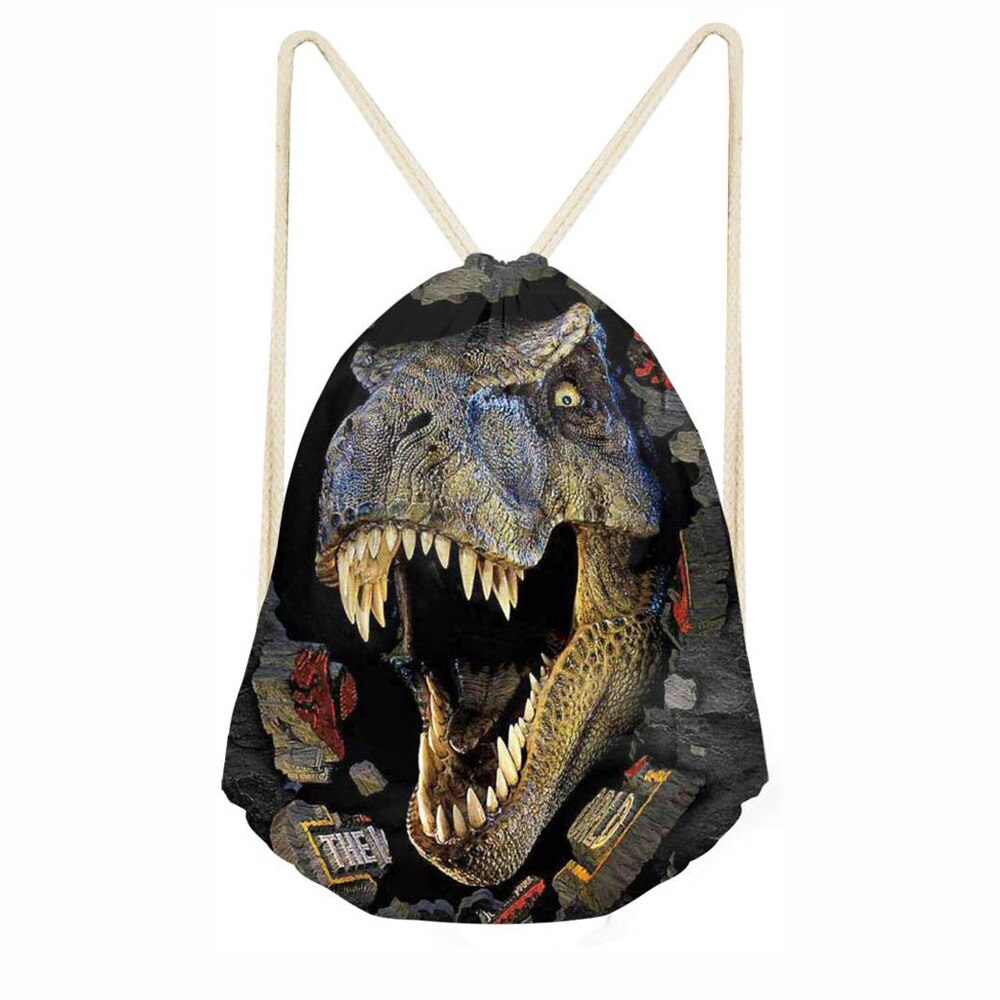 Dessiner chaîne sac cordon sac à dos sacs sport Cinch sac chaîne sac à dos sacs de rangement pour salle de sport voyage Cool loup 3D imprimé: 5542Z3