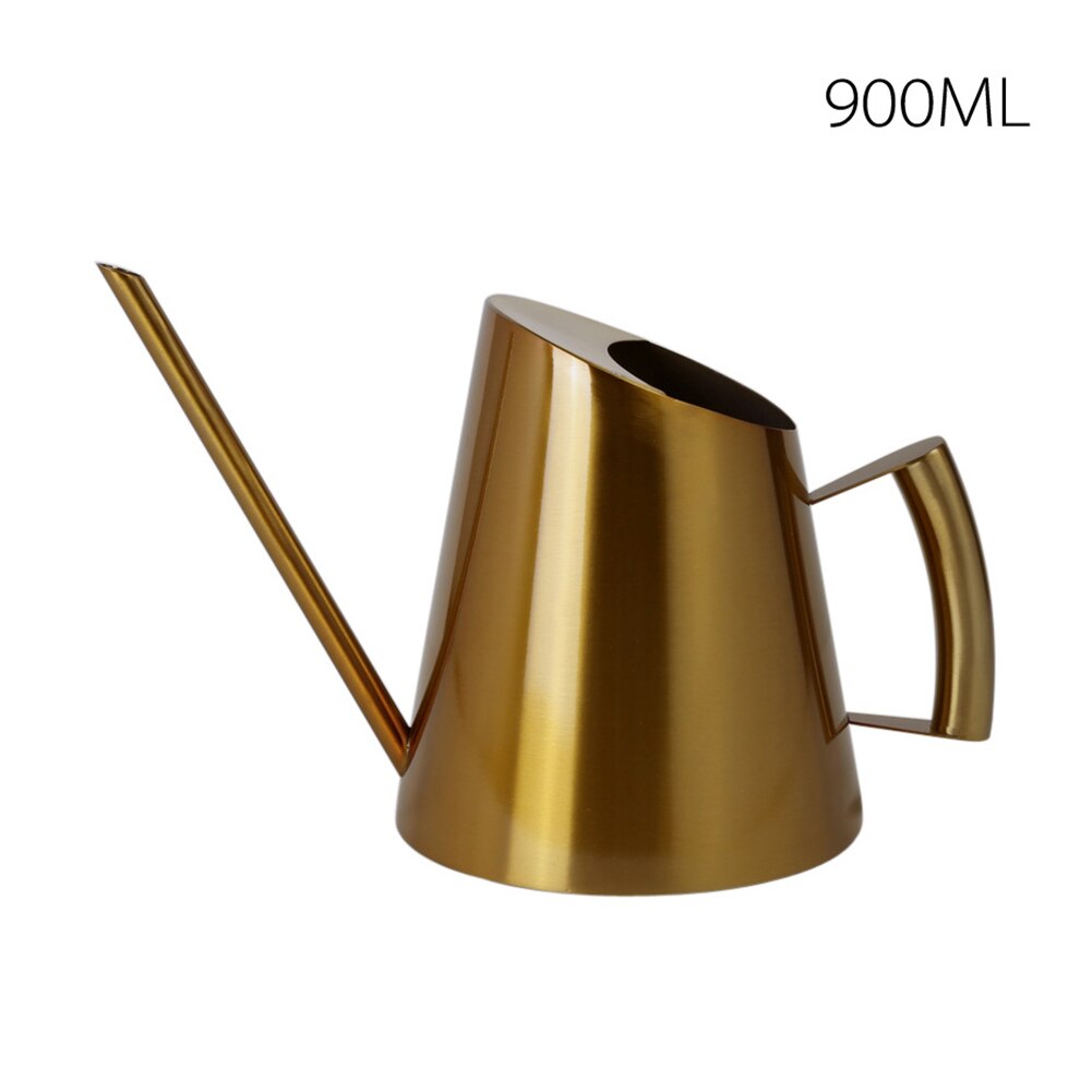 Konewka ze stali nierdzewnej rośliny bonsai ręczny pojemnik na wodę z długa wylewka kryty odkryty podlewanie roślin kwiat narzędzie ogrodowe: A5 900ML
