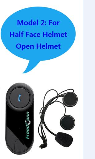 FreedConn - Sistema De Comunicación Para Casco De Motocicleta Intercomunicador Bluetooth Tcom Sc 2 Unidades Kit De Comunicacion De 2 Vias