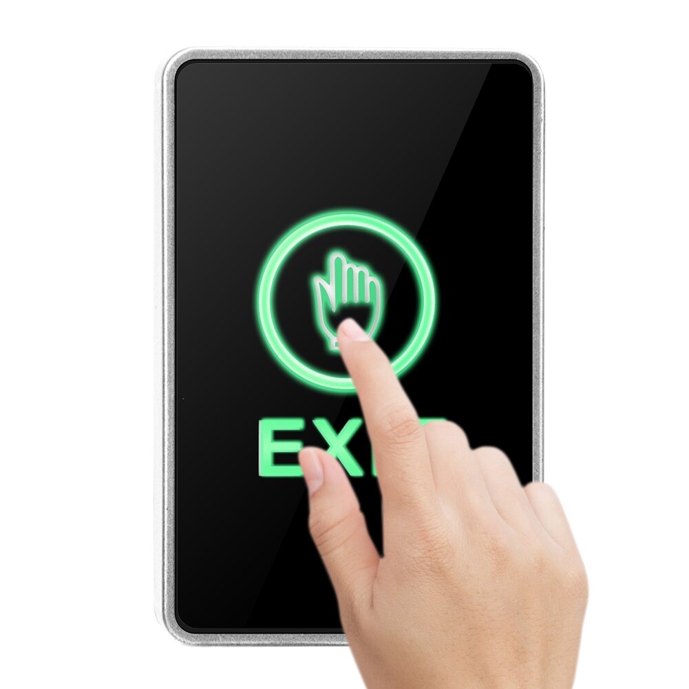 Pannel NO NC COM Exit LED Light Access Control Switch Button Touch Sensor Access Control Switches With Screws For Home Security