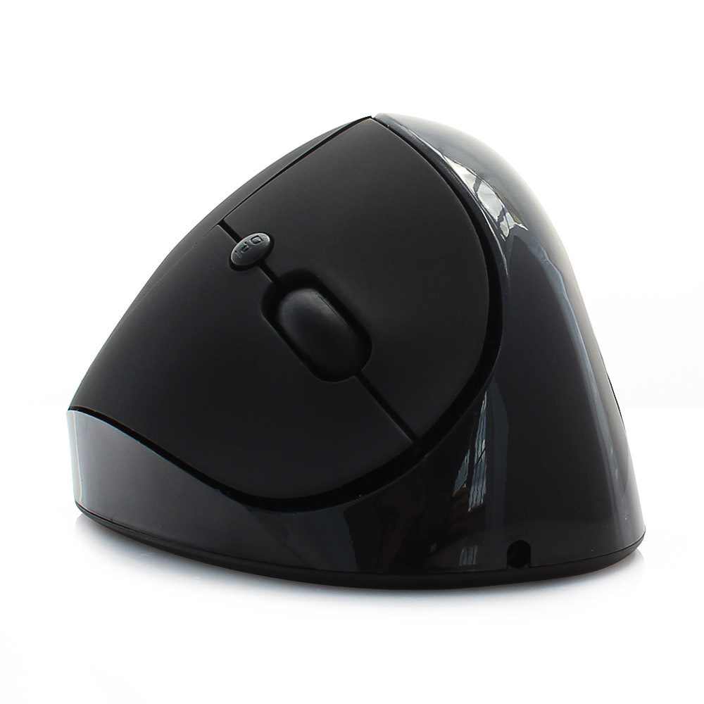 CHYI Ergonomische Vertikale Drahtlose Maus Wiederaufladbare Optical Gaming Mäuse 1600DPI Computer Maus Mit Maus Pad Für Laptop: Only Black Mouse