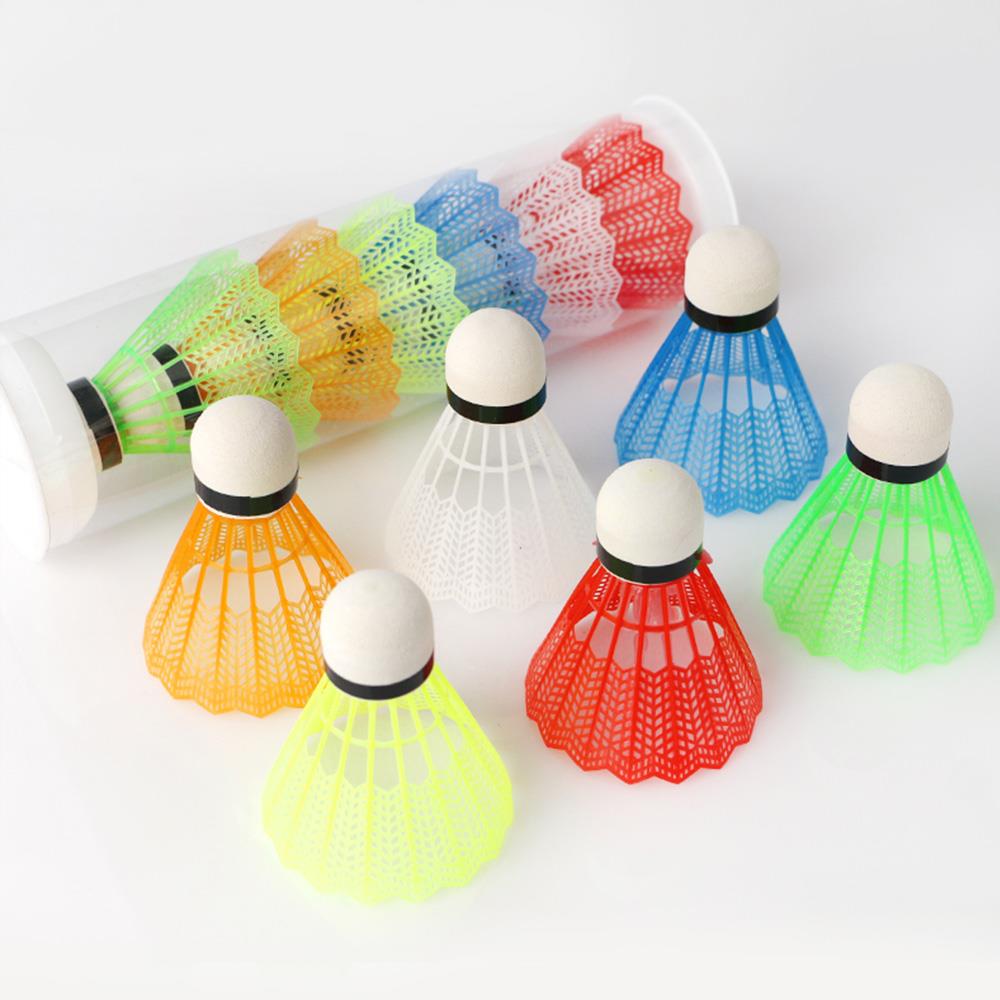 Badminton 12 Stuks Shuttle Ballen Shuttles Kleurrijke Kleurrijke Badminton Shuttle Levert Training Trein Outdoor