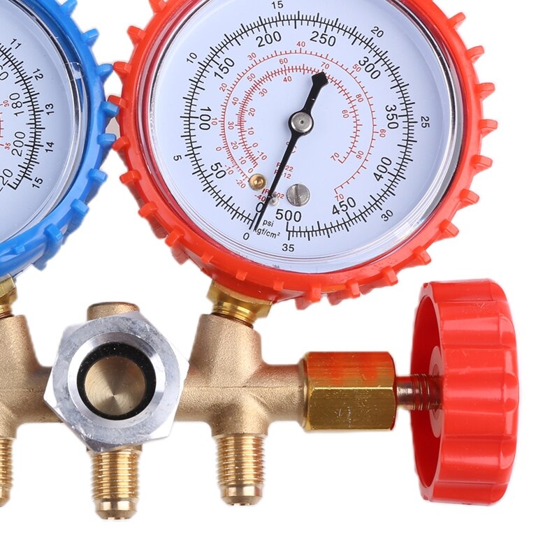 Ac diagnostisk manifold freon gauge slangesæt, der oplader  r134a r12 r22 r502 køleskabe