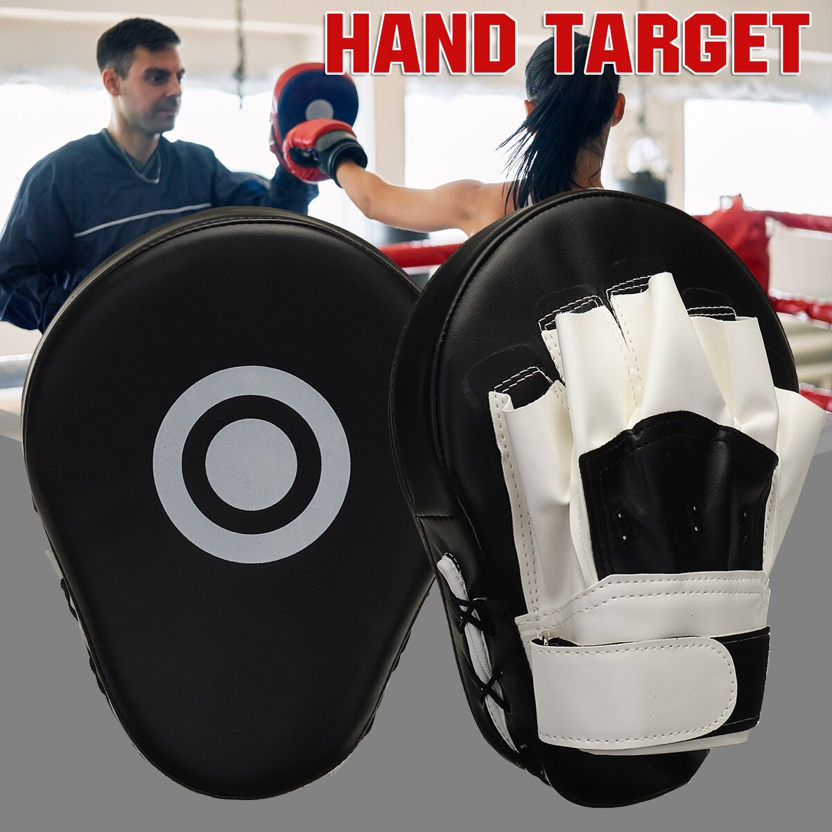 PU Thicken Boxer Target Pads Boxing Gloves Focus Mitts for Muay Kick MMA Training Boxing Hand Target