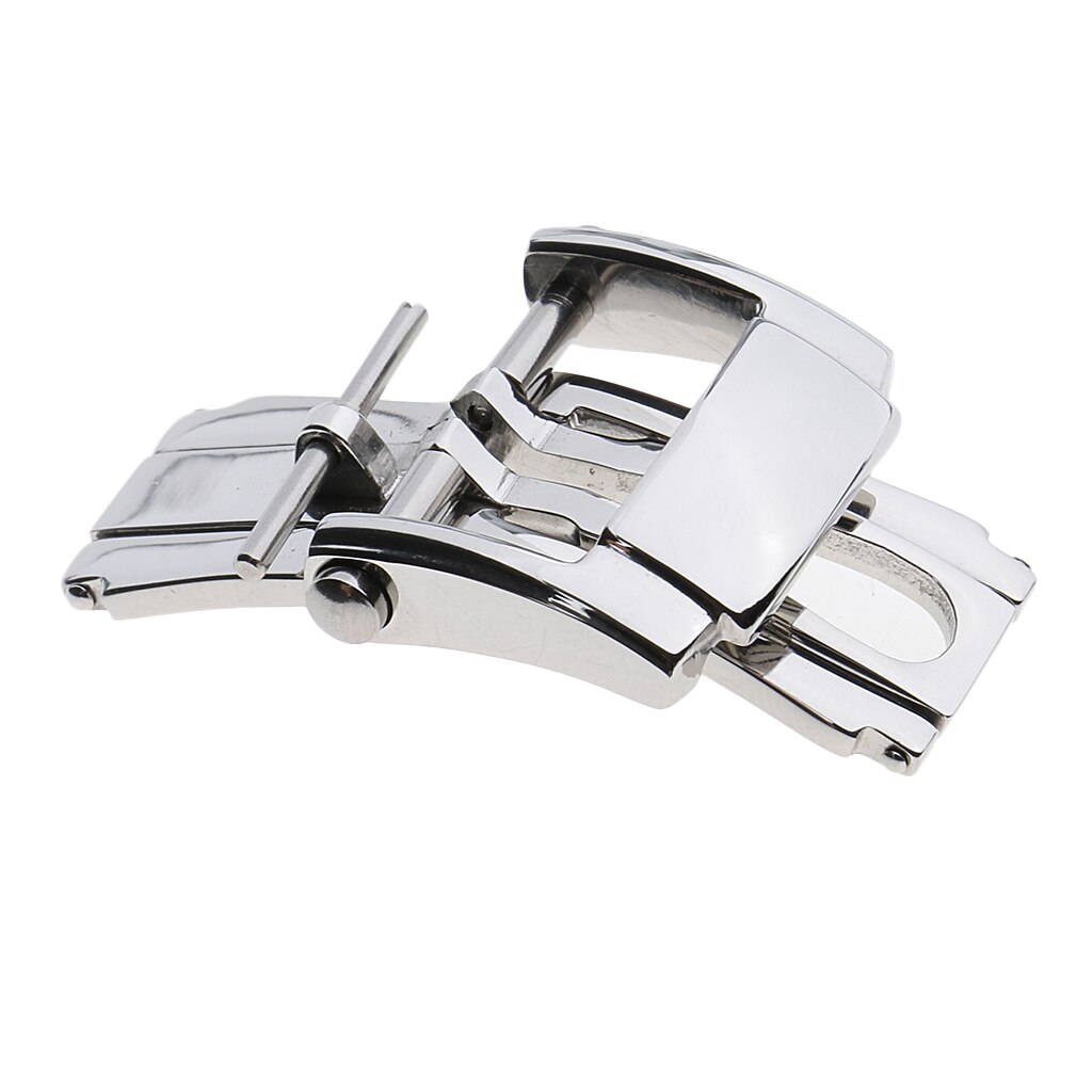 Spenne for utplassering av sommerfugl i rustfritt stål for klokke acc metallklokkerem 16mm 18mm 20mm 22mm klokkerem