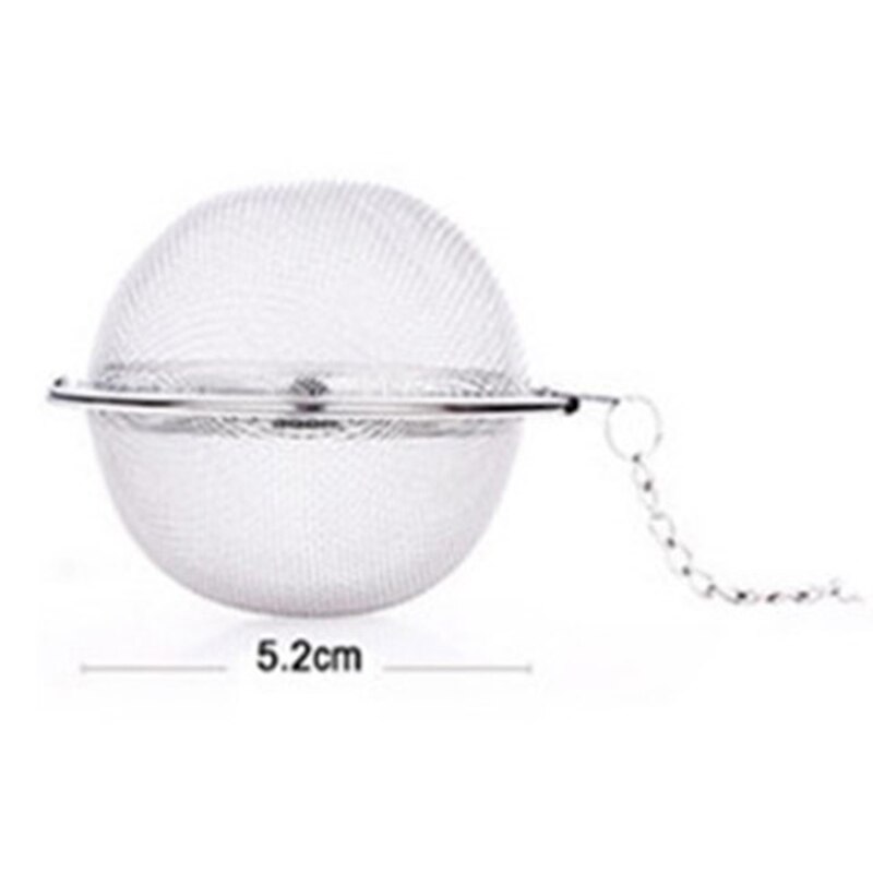 4.5cm rostfritt stål te infusions sfär låsning krydda te boll sil mesh infusions te filter silar köksredskap