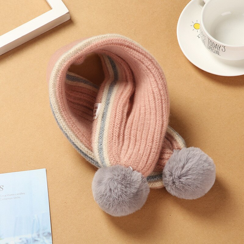 Baby Sjaals Meisjes Gebreide Sjaals Cartoon Katoen Sjaals Jongens Warme Herfst En Winter Verdikte Baby Sjaals