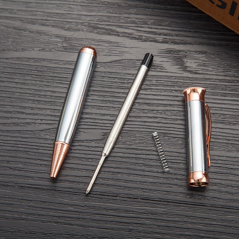 Roterende Metalen Pen Reclame Metalen Mode Meisjes Pen Balpen Voor School Briefpapier Kantoorbenodigdheden