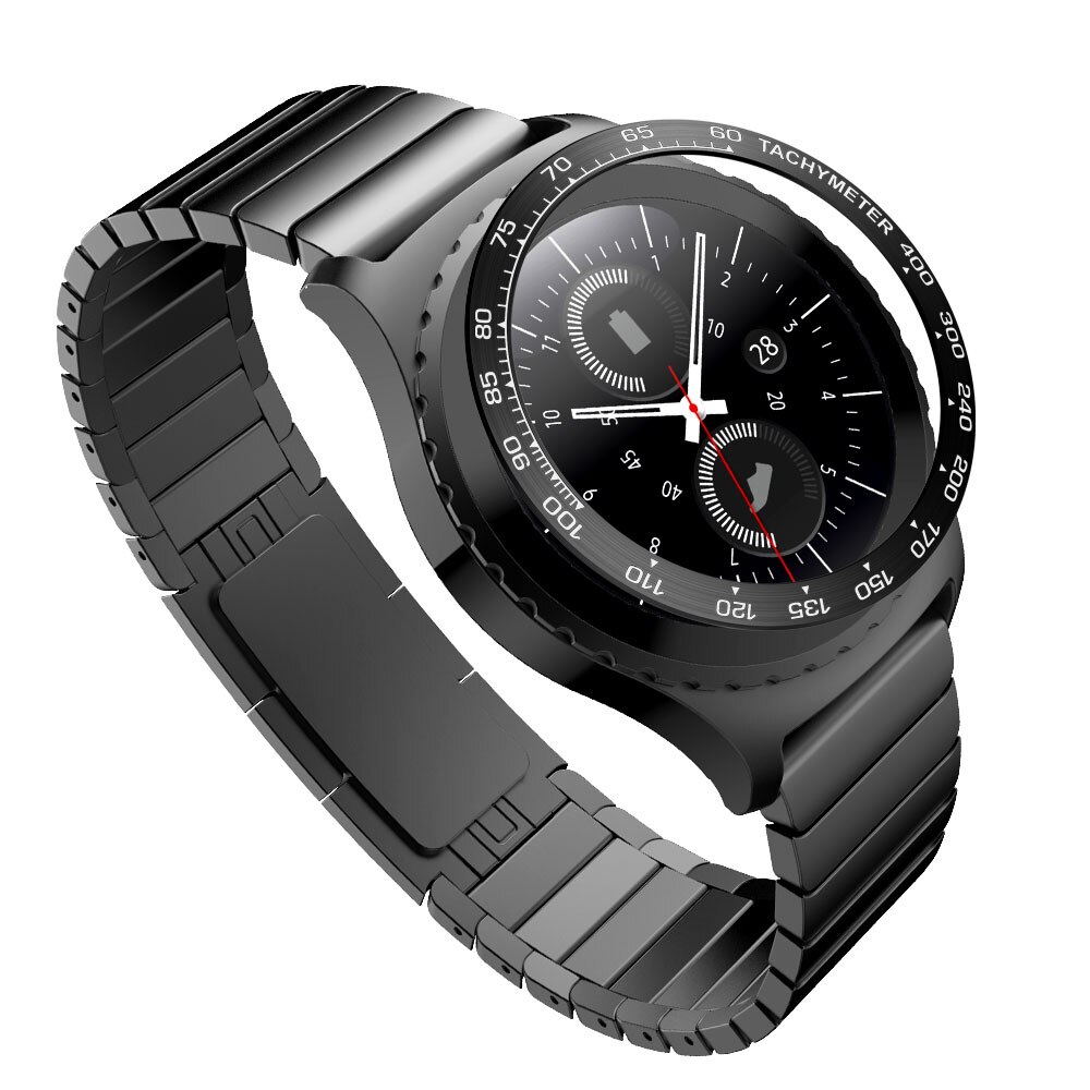 Funda para Samsung Gear S2 SM-R720 Sport Galaxy de 42mm, cubierta de protección adhesiva con anillo y bisel