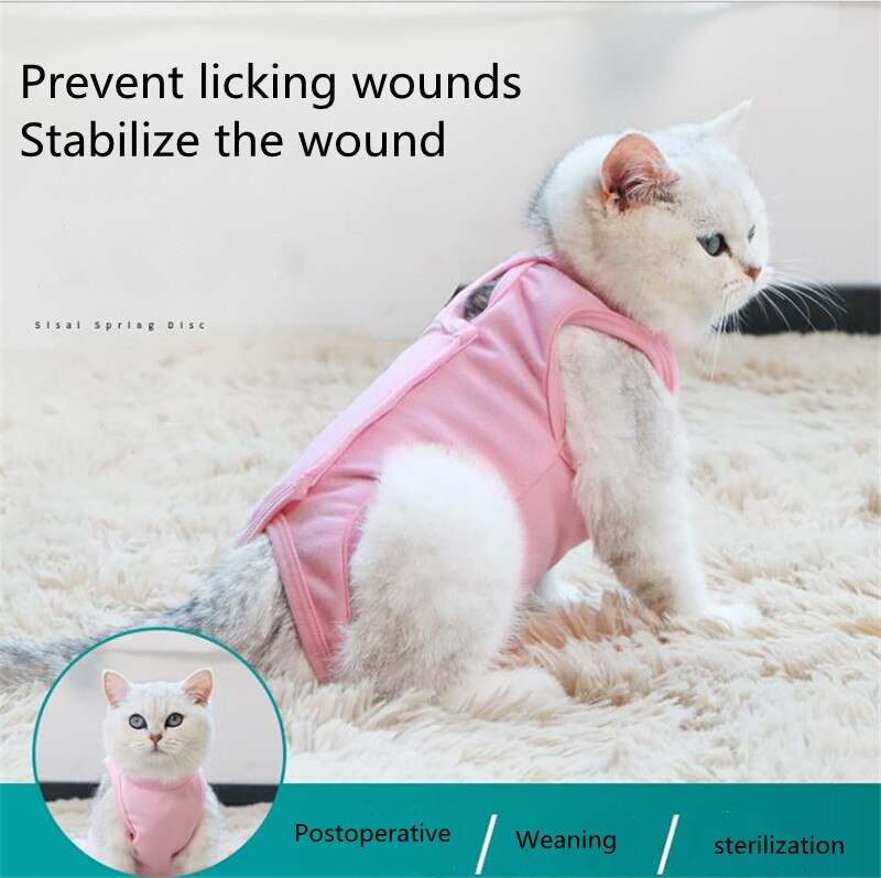 Pet Cats Sterilization Clothes, Cats Clothes,Cats Clothes After Weaning and Sterilization,weaning and Surgery Clothes for Cats