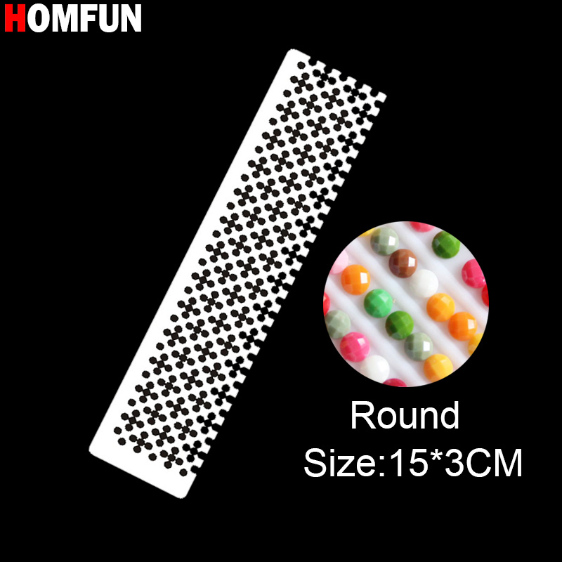 HOMFUN – outils de peinture diamant, bricolage, règle de dessin, perceuse carrée ronde, accessoire de broderie, acier inoxydable