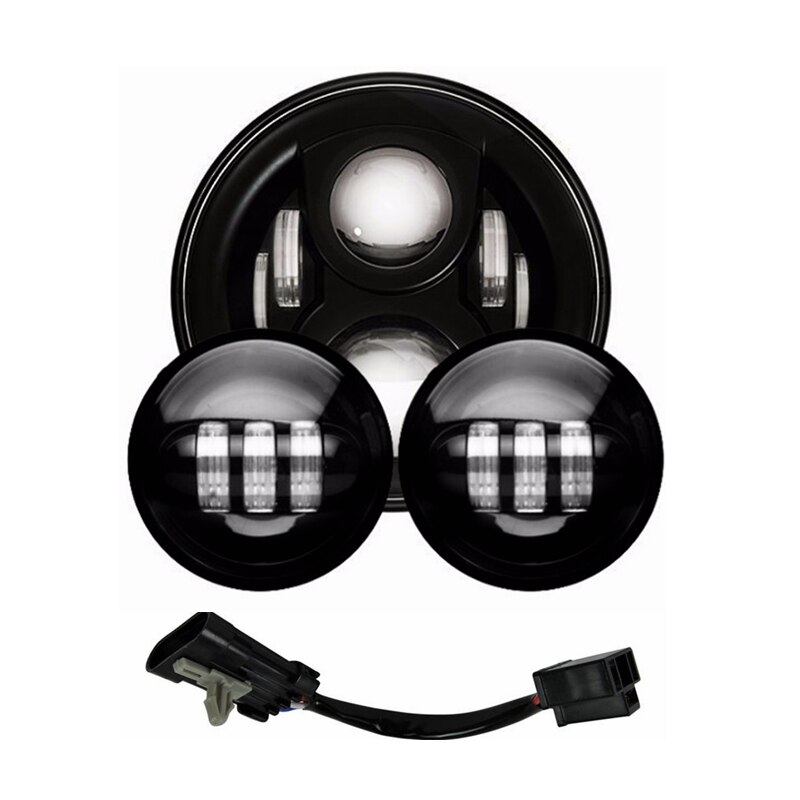 Prikk 7 "tommers led frontlys for ducati monster 1000 600 620 695 750 800 900 s4r sport 4.5 tommers tåkelys 7 " monteringsbrakett