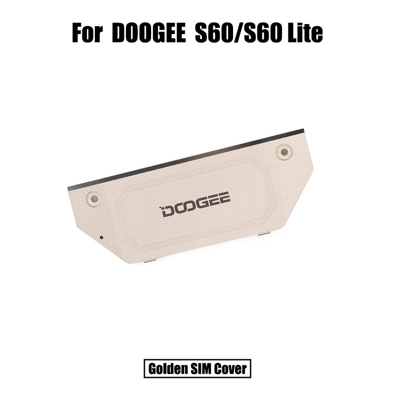 100% nowy oryginalny Doogee S60/S60 Lite obudowa tylna pokrywa baterii pokrywa karty Sim dekoracyjne śrubin naprawa części zamiennych: złoty