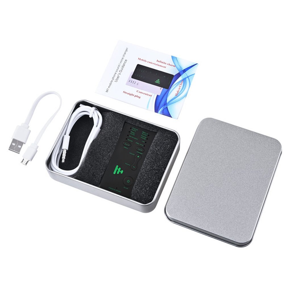 Mini Wireless 7 Multi Voice Changer Microphone Disguiser Multifunctional Onomatophone To Male/Female/Girl/Robot For PC Phone