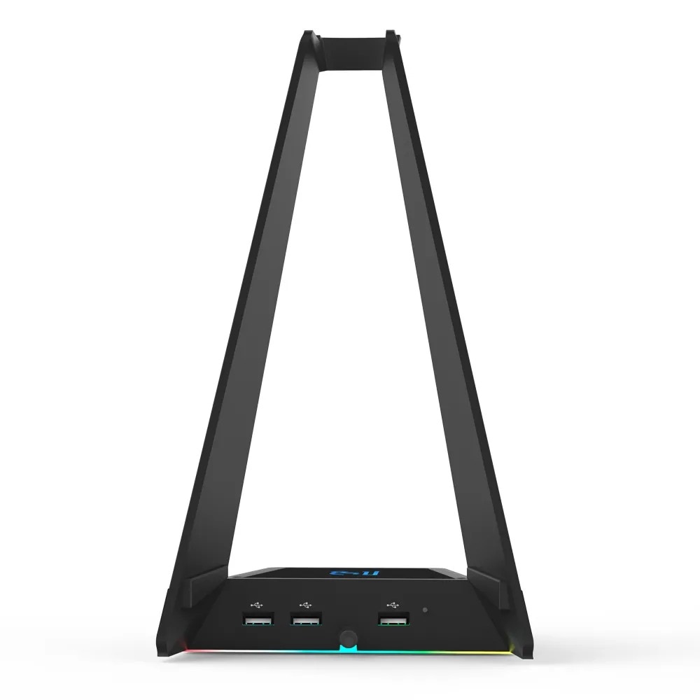 headset stativ hodetelefonholder rgb lysbase inkluderer usb -hub -funksjon multi -søle trådløs frakt bestselger