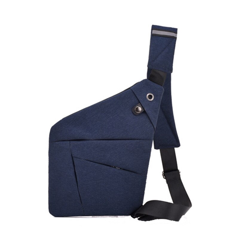 Fabrikanten verkopen producten rechtstreeks aan mannen borsttas crossbody tas sport casual rugzak anti-diefstal holster tassen schoudertas: Blauw