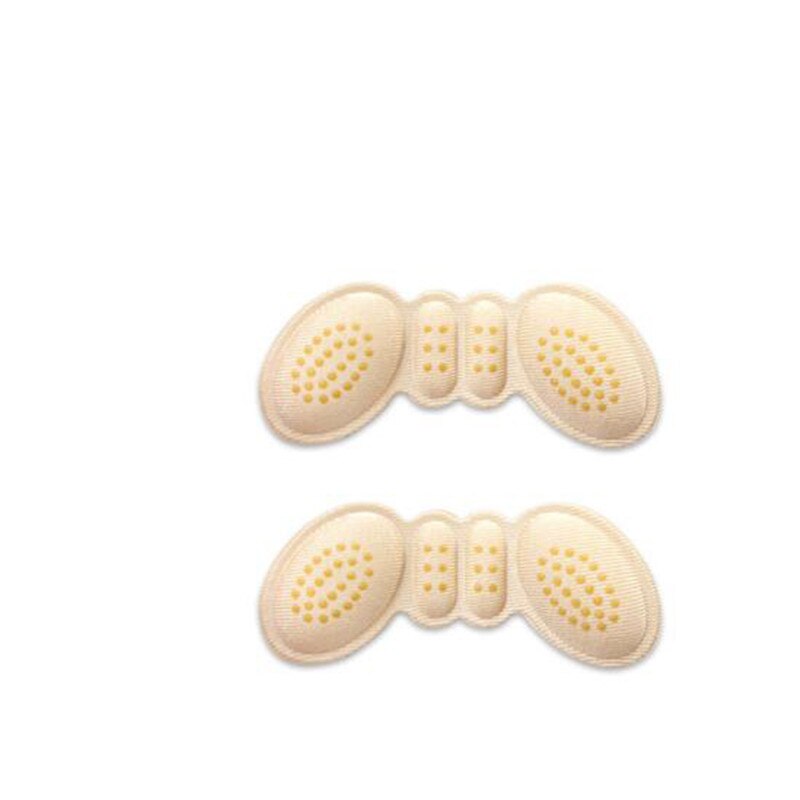 2 Stuks Hoge Prestaties Foam Inlegzolen Anti Slip Kussen Pads Voeten Care Tools Protector Wrijven Hak Schoenen Inlegzolen Insert: beige