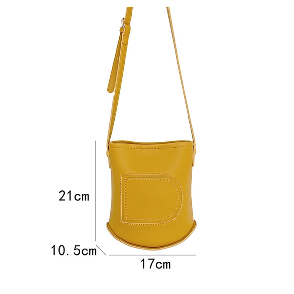 models Retro personality Single Shoulder Skew Pack Bucket bag Korean Edition