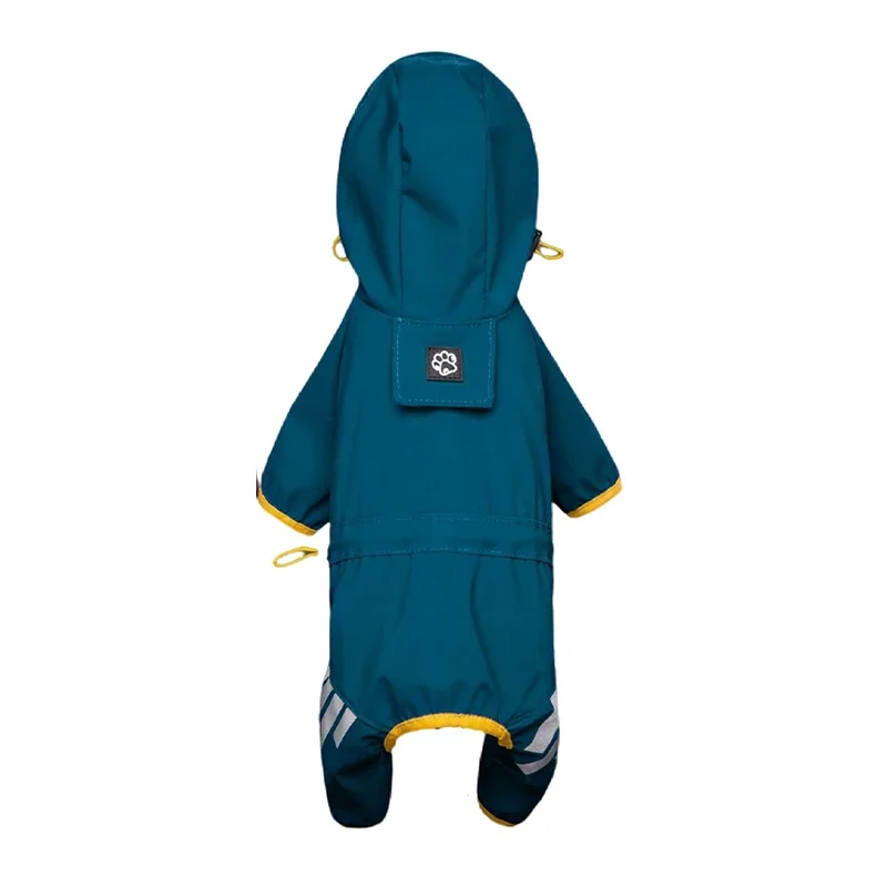 Hunderegenmantel, reflektierend, wasserdicht, Haustierkleidung für Chihuahua, malteser, Regenmantel, für kleine und mittelgroße Hunde, Gesamt, Regenmantel, Hundeoverall: XL / Blau