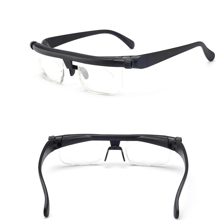 -600 +300 Myopia Hyperopia Reading Glasses dual-use focal length adjustable reading glasses trimming - 6d + 3D original box