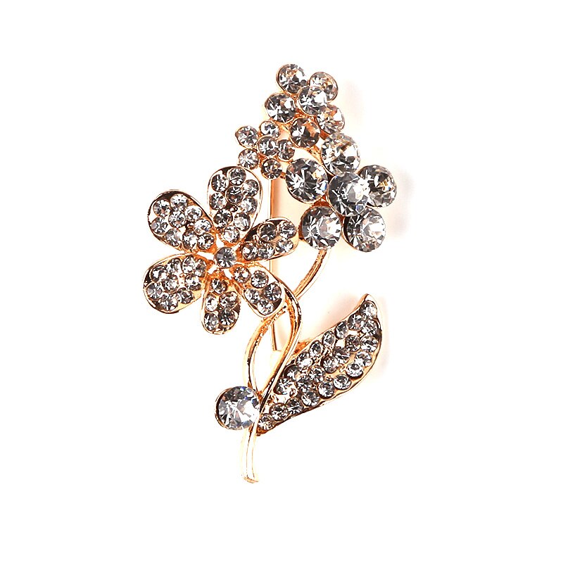 Bloem Crystal Pearl Broche Voor Vrouwen Broche Pin Boeket Strass Broches En Pinnen Sjaal Clip Sieraden: Style 4