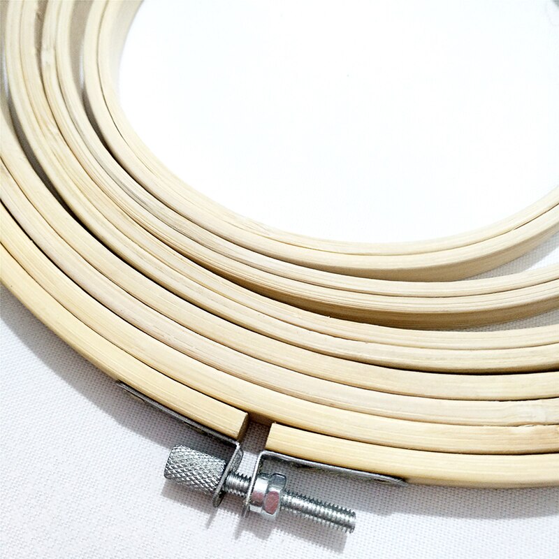 13-27cm Bamboo Frame Embroidery Hoop Ring DIY Needlecraft Cross Stitch Machine Round Loop Needle Craft DIY Sewing Tools