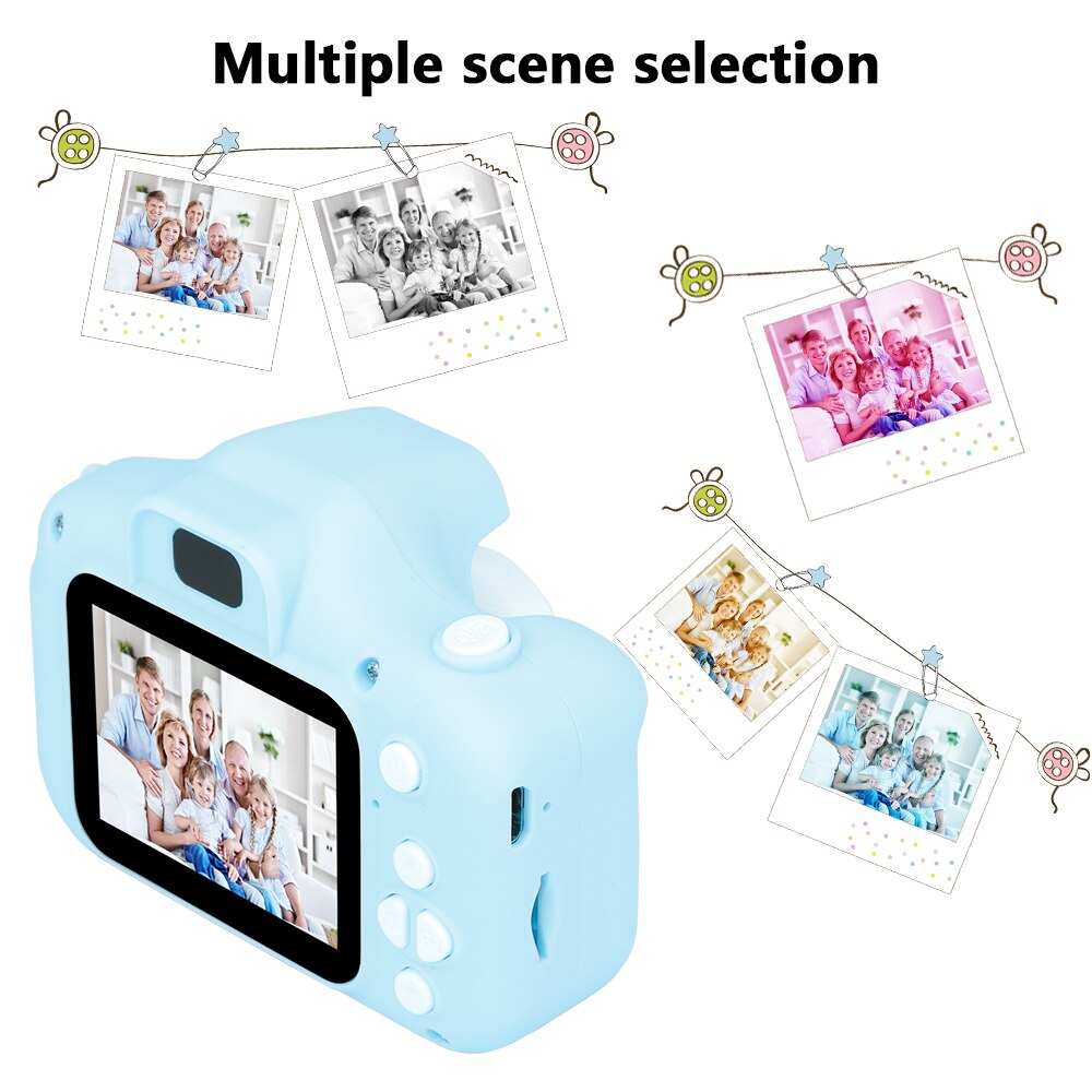 Nuevas cámaras de reproducción de vídeo fotográfico recargables baratas para niños juguete para niñas 32GB Mini cámara para niños de cumpleaños para niños