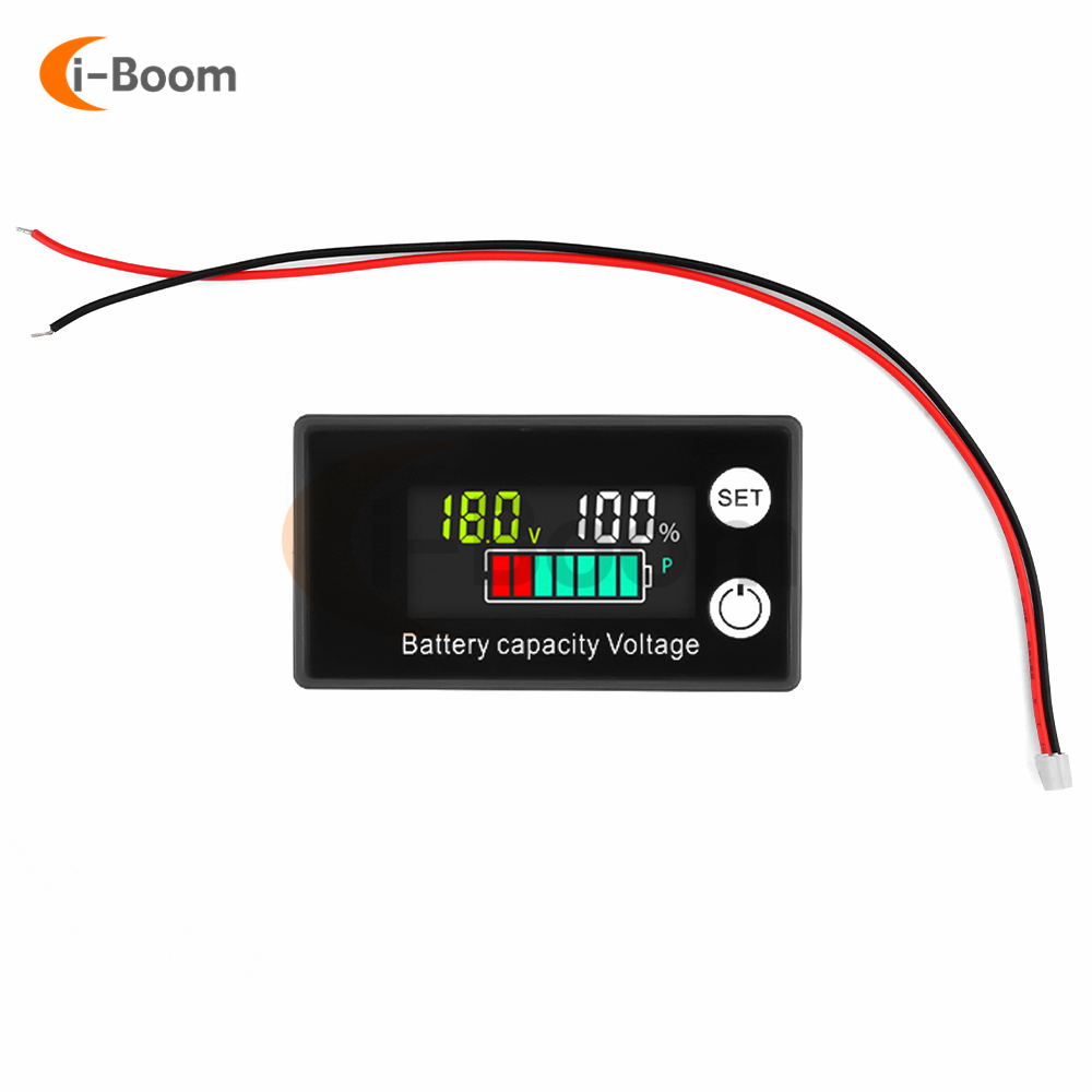 Blei Säure Lithium Batterie Kapazität Anzeige DC 8V-100V Li-Ion Lebensdauer Po4 Auto Motorrad Voltmeter Leistungs anzeige 12V 24V 48V 72V