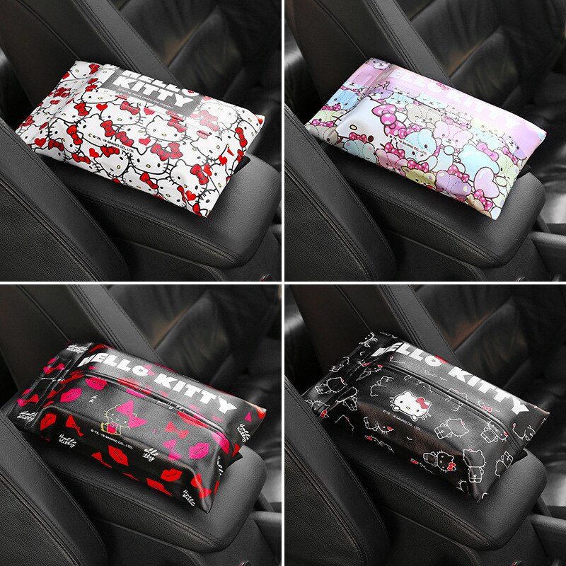 1Pc Kitty Kat Tissue Dozen Leuke Tissue Box Houder Styling Auto Tissue Doos Houder Auto Accessoires Voor Meisjes