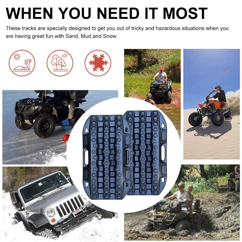 Universal- Auto Griff Spuren Traktion matt Erholung Spuren Traktion matt Anti-Unterhose Spur Reifen Leiter Für Sand Schlamm Schnee