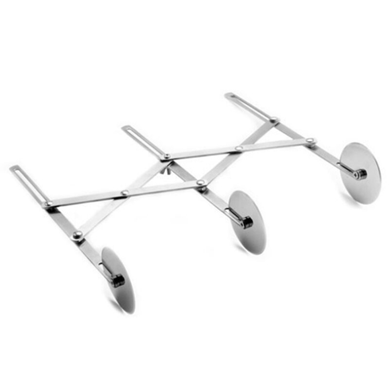 Rvs Deeg Divider Cutter Side Pasta Mes Flexibele Roller Blade Gebak Pizza Dunschiller Bakken Tool