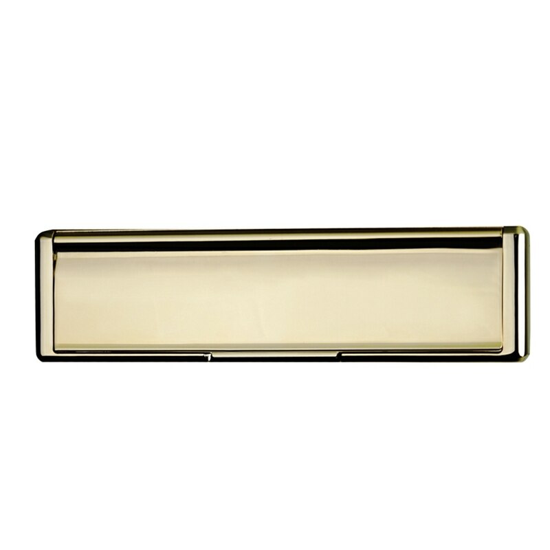 ! Villa Stainless Steel Letter Box ,Double Glass and Wooden Door Letter Box Golden