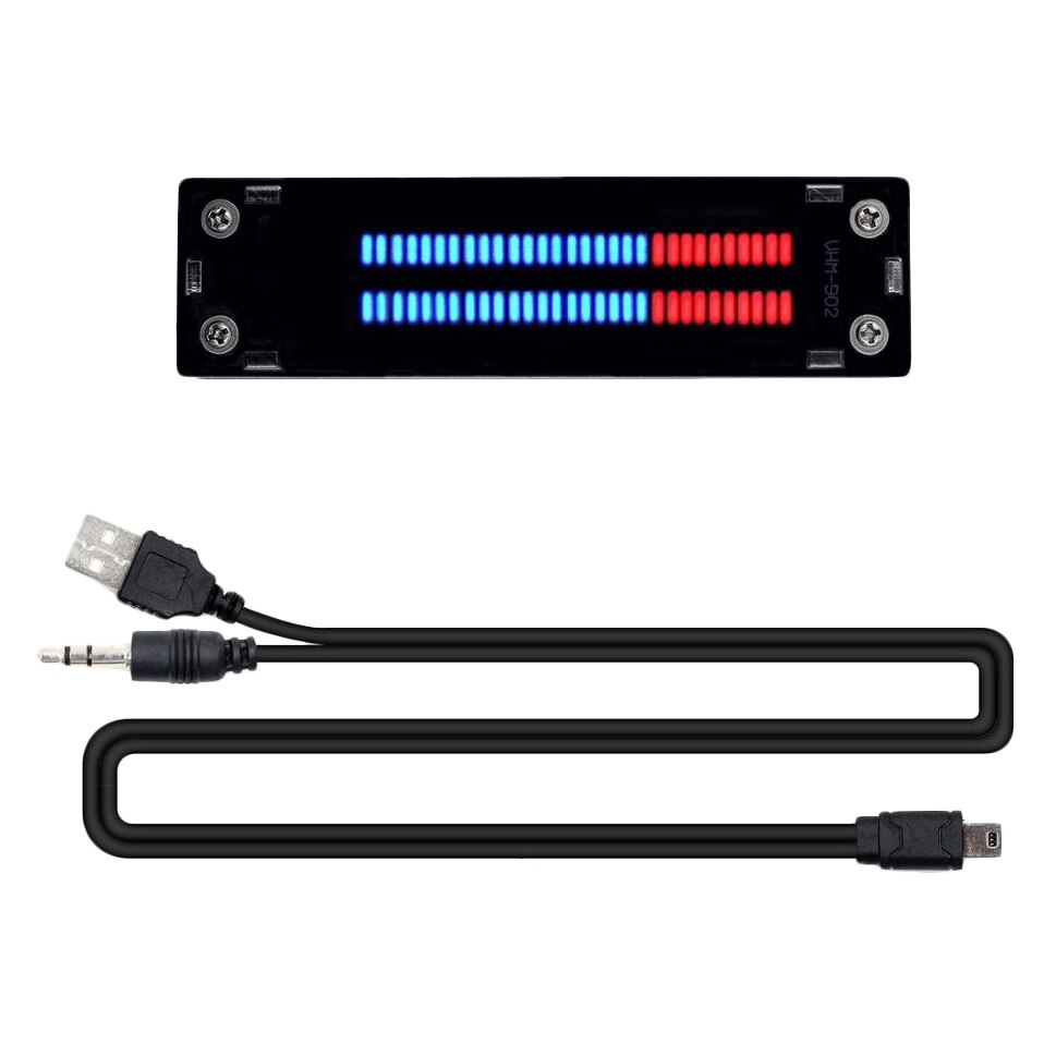 Vhm -902 mini dual 30- niveau indicator vu-meter stereo versterkerprint met agc-modus doe-het-zelfkit