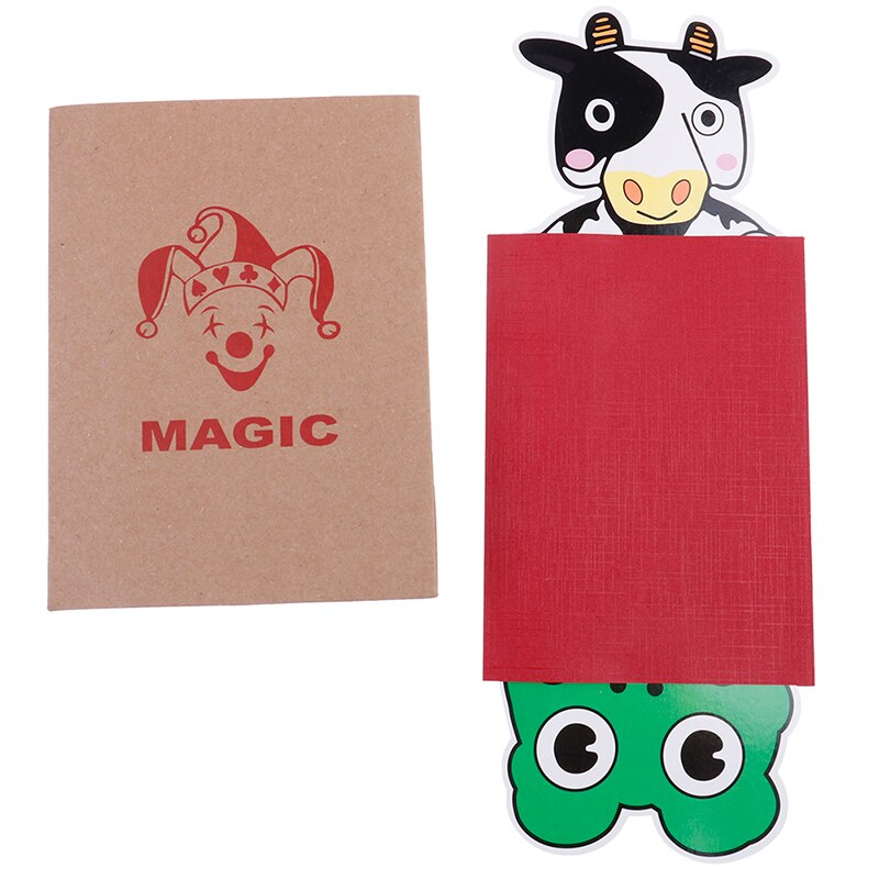 1 set goocheltrucs koeien kleine schattige kikker cartoon kinderen educatief dieren podium interactief magische rekwisieten leren