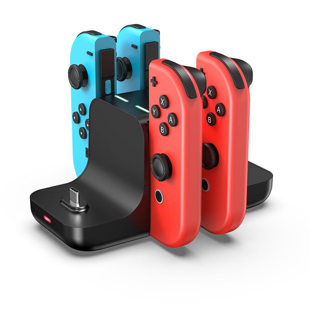 6 In1 Portatile Regolatore di Carica Dock Station Base di Ricarica Per Nintendo Interruttore Joycon Pro Controller