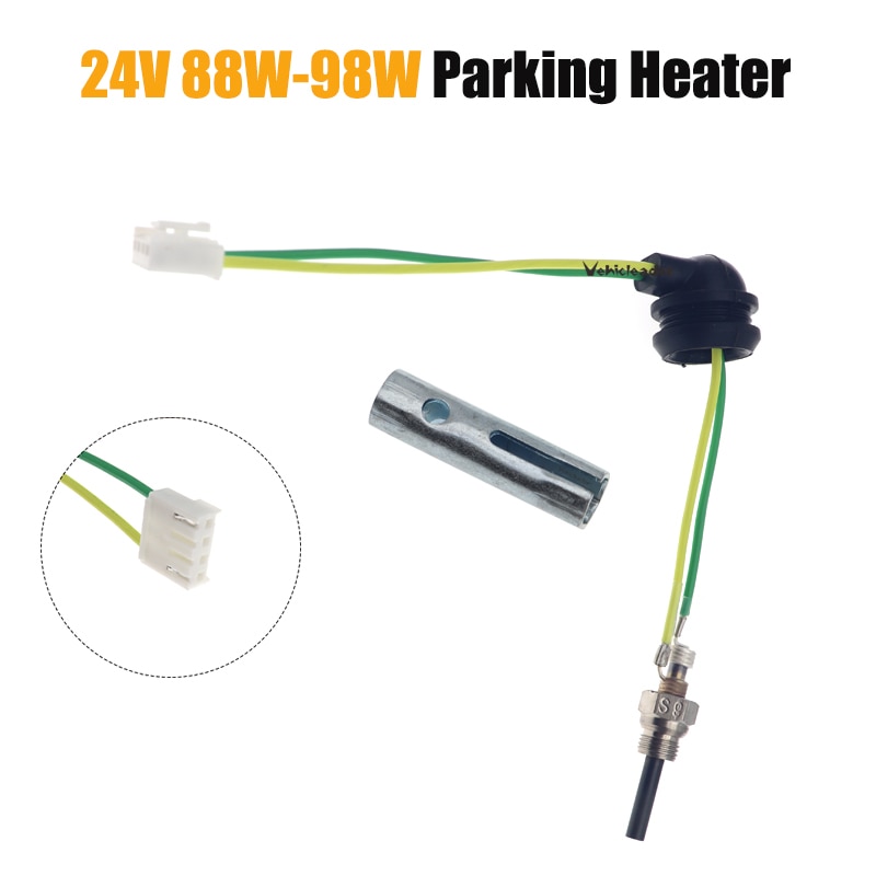 Calentador de estacionamiento para coche, camión, barco, 24V, 88W-98W, con clavija de cerámica, bujía incandescente para Eberspacher, calentador de aire diésel, pieza con llave inglesa