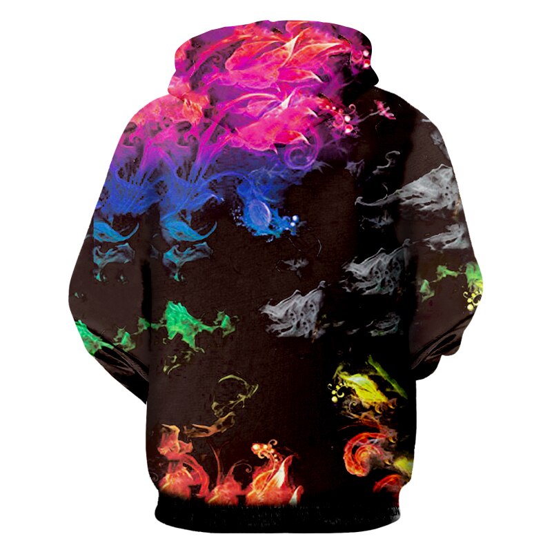 CJLM deportes de ocio Mens Zip sudaderas con capucha 3D Horrible colorido flor impreso hombre cremallera abrigo casual de al por mayor de la ropa