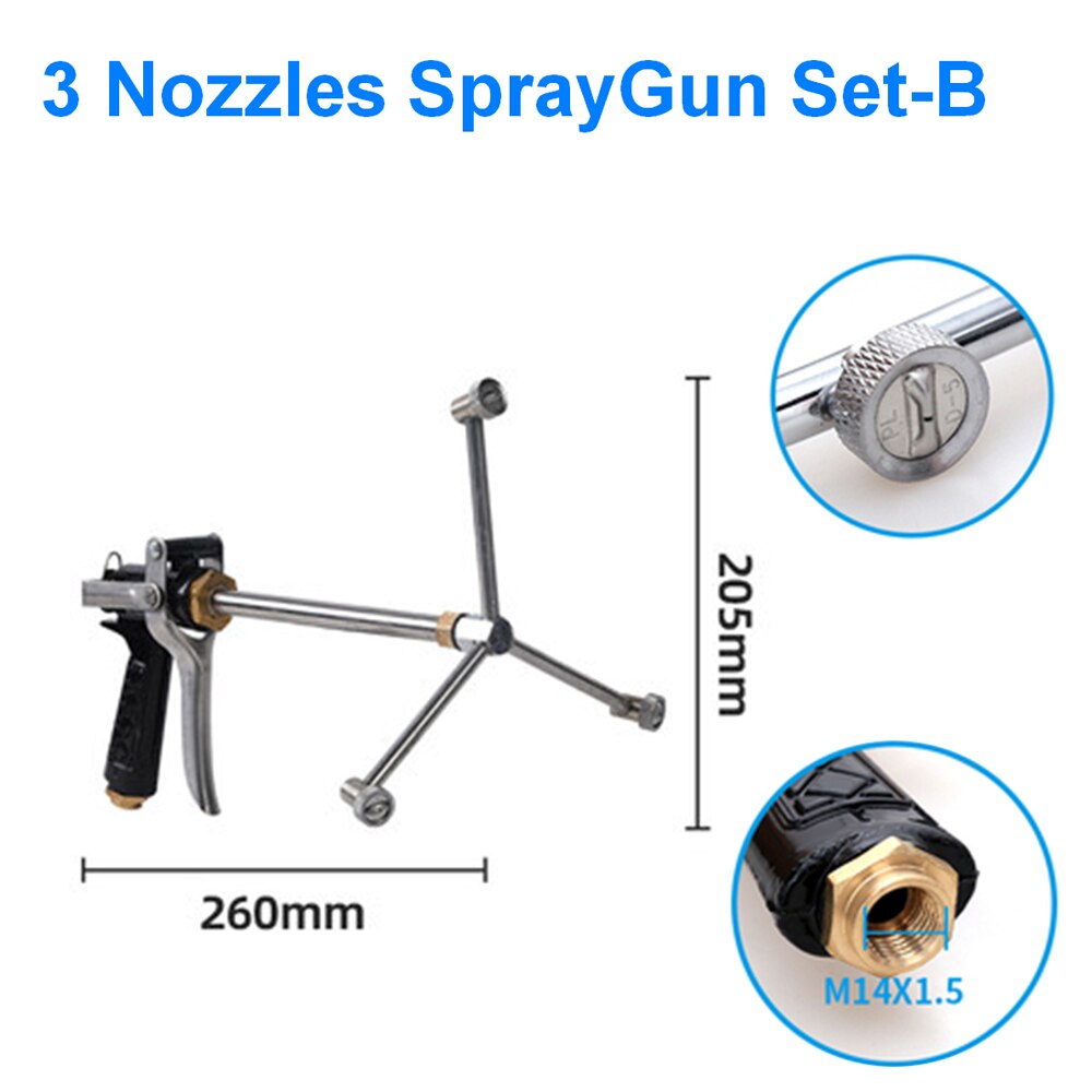 M14 Orchard High Pressure Spray Gun Pesticide Sprayer Misting Nozzle Mist Spraying Nozzle Garden Irrigation Atomizing Sprinkler