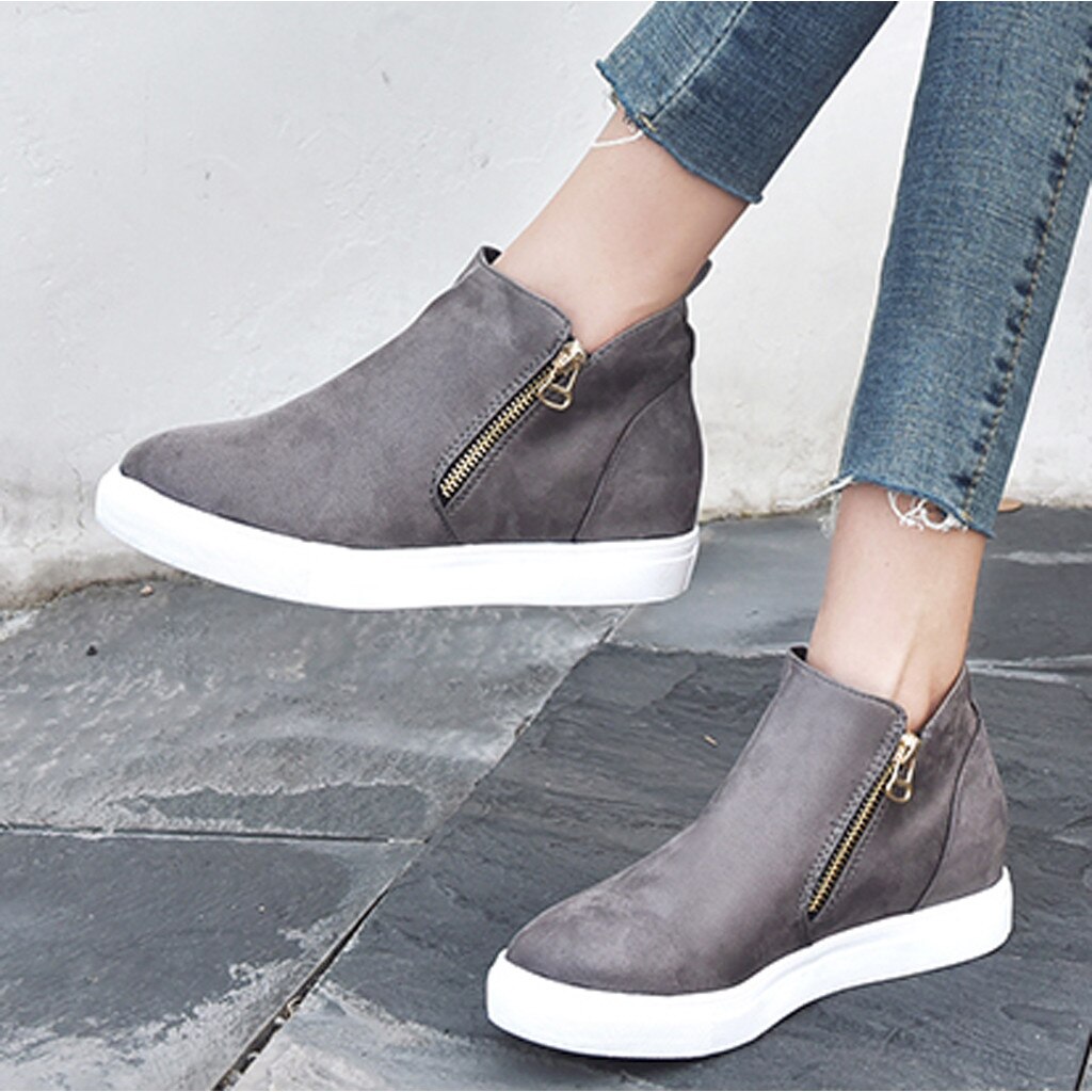 Femmes chaussures plates chaussures à semelles compensées respirant confortable marche bottines chaussures décontractées baskets classique hiver travail chaussures