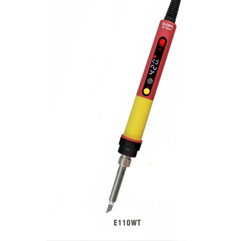 Soldador eléctrico CXG E60WT/E90WT/E110WT, soldador LED de temperatura ajustable, 60W/90W/110W: E110WT / EU