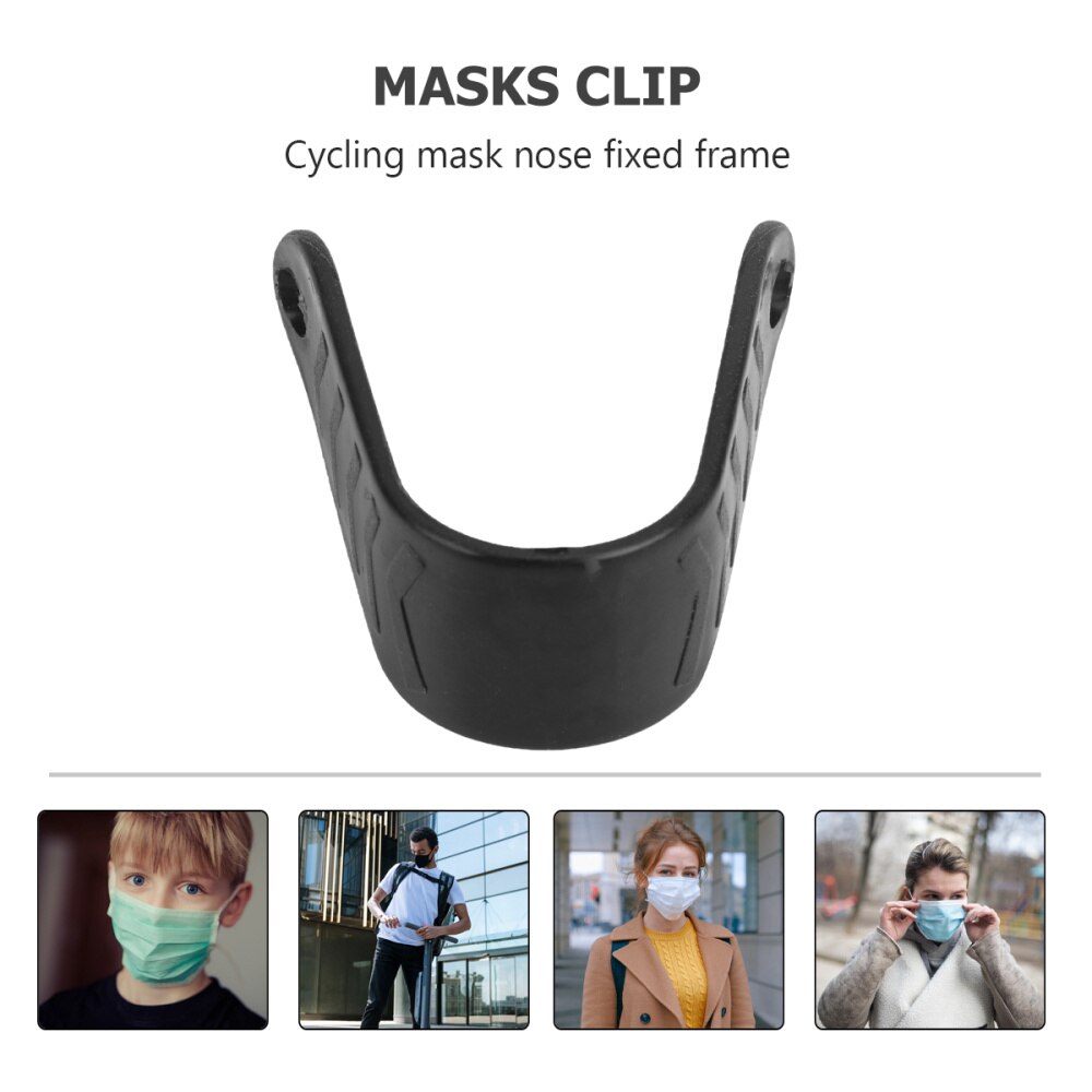 15Pcs Mask Nose Clips Riding Cycling Dust Mask Nose Clips Nose Bridge Fixator Face Mask Nose Clips for Outdoor (Black)