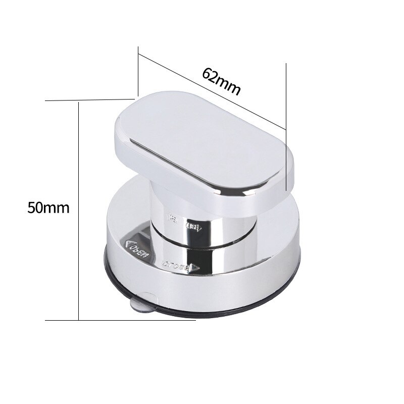 Veilige Grip Met Zuignap Geen Boren Douche Handvat Anti-Slip Leuning Biedt Voor Veiligheid Grab In Badkamer Koelkast leuning: silver-1