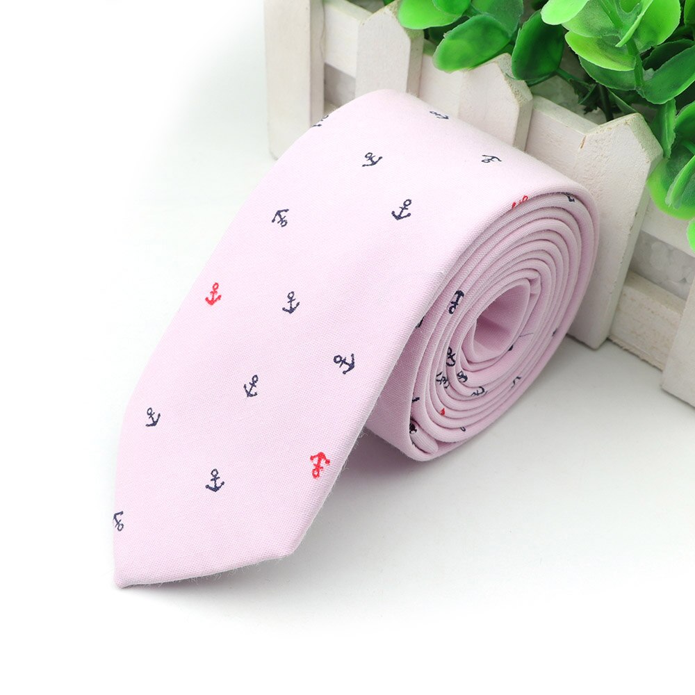 Katoen Bloemen Tie Mens 6 Cm Smalle Stropdas Paisley Plaid Bloem Voor Wedding Party Casual Accessoires: 5